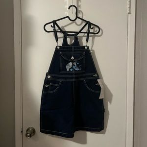 Vintage disney winnie the pooh denim overalls